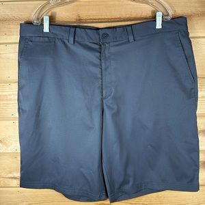Nike Men's Flat Front Shorts, Gray, 10.5" Inseam, Size 40